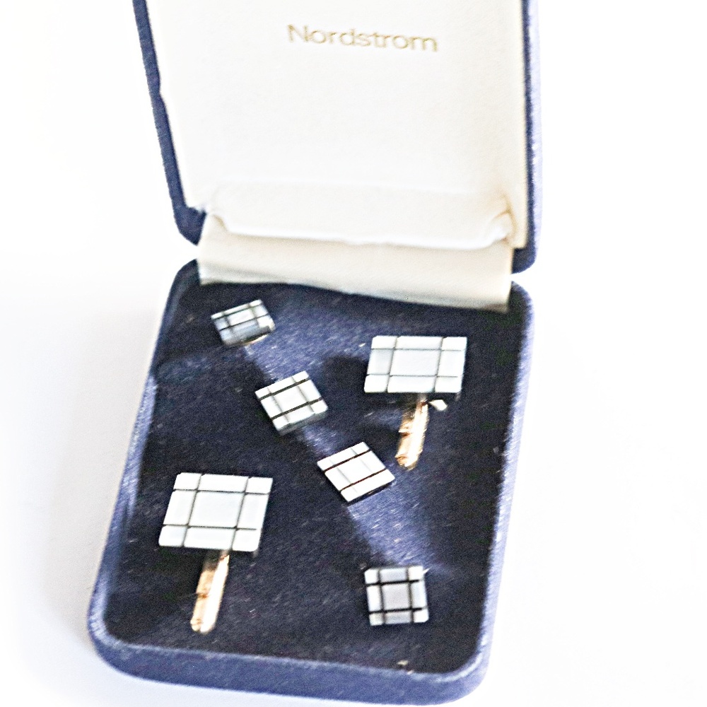 14k Gemstone Cufflinks studs